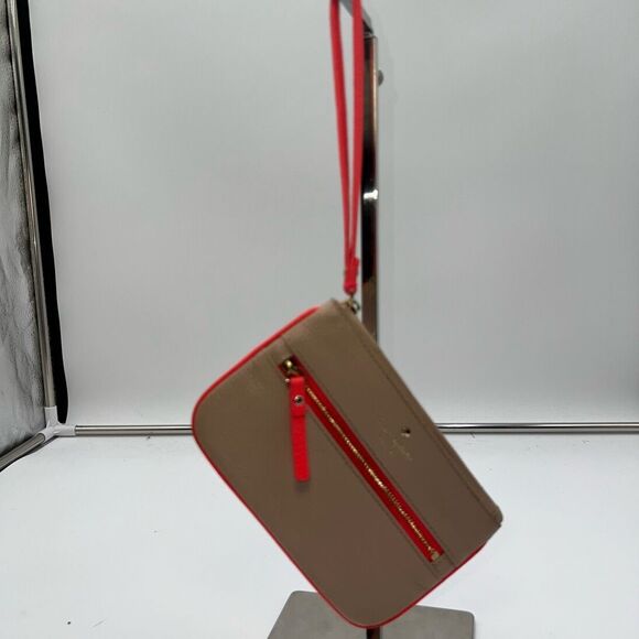 Kate Spade Nude and Neon Wristlet **SEE PICS AND DESCRIPTION - Picture 1 of 12